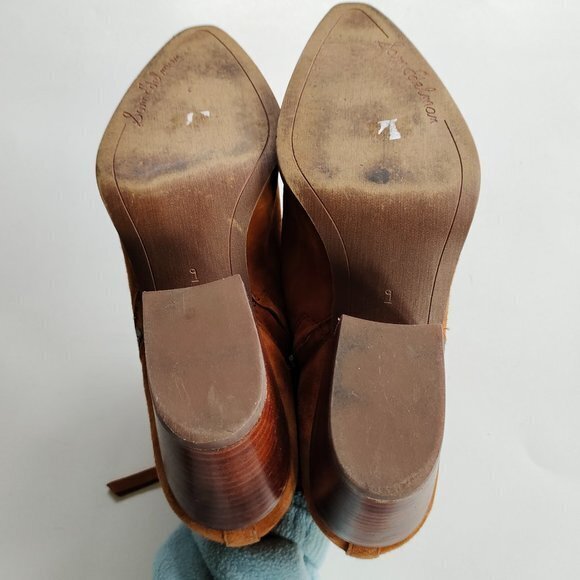 Sam Edelman Walden Brown Suede Booties Womens Size 9M Ankle Boots - Picture 8 of 8